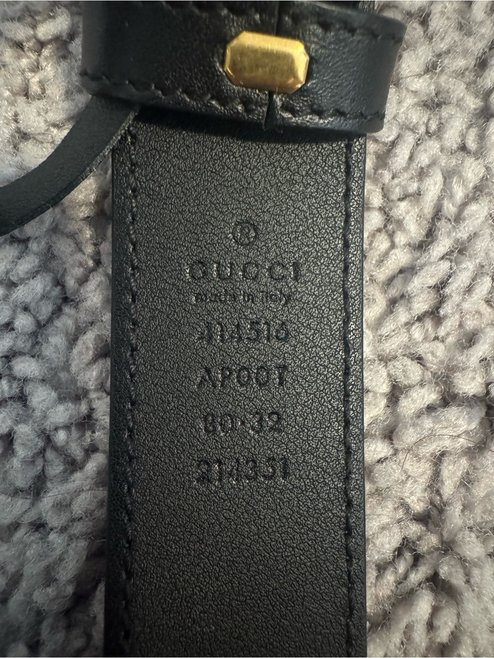 Gucci Marmont GG Belt Black Leather 80/32 Gold - Picture 9 of 9